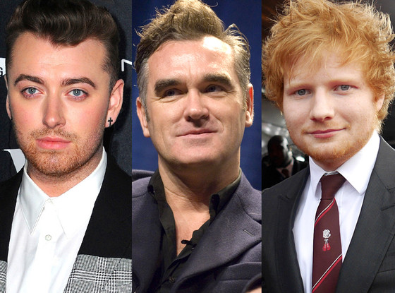 Morrissey, Ed Sheeran, Sam Smith Morrissey, Ed Sheeran, Sam Smith